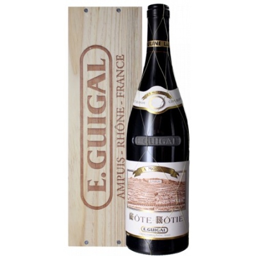 Guigal Côte-Rôtie La Mouline 2018 en caja de madera